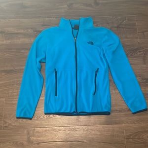 Men’s Blue The North Face Full Zip Fleece, Size S